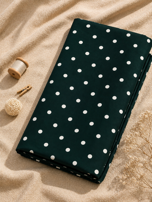Premium Modal Rayon Polka Dot Fabric 60 Inch Width