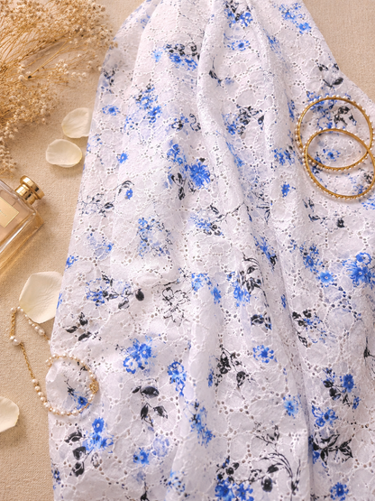 Spring Blossom Imported Schiffli Fabric