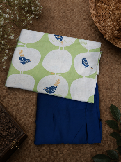 Peacock Neon 100% cotton Suit Set