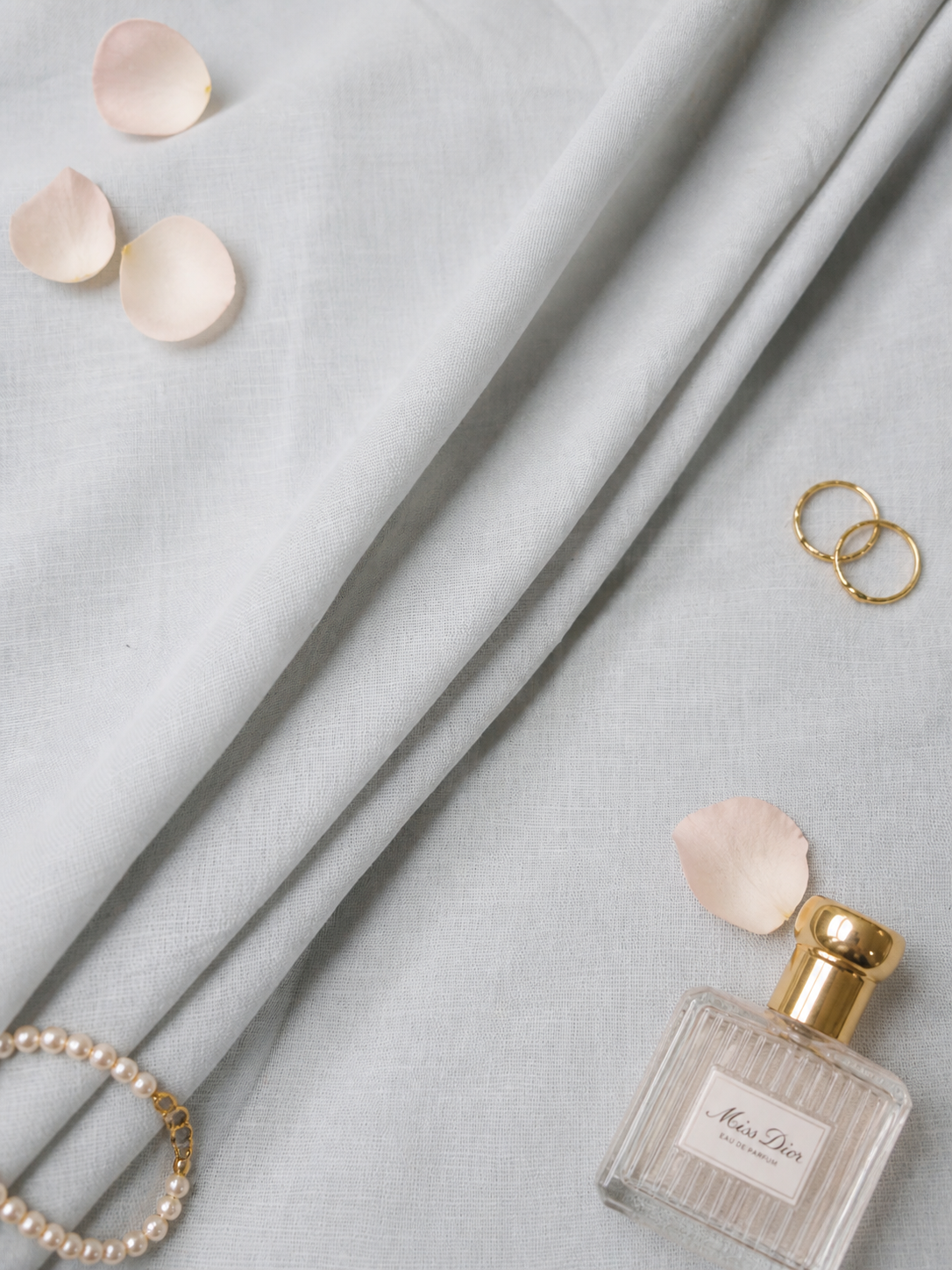 Pure light Grey Premium Linen Fabric