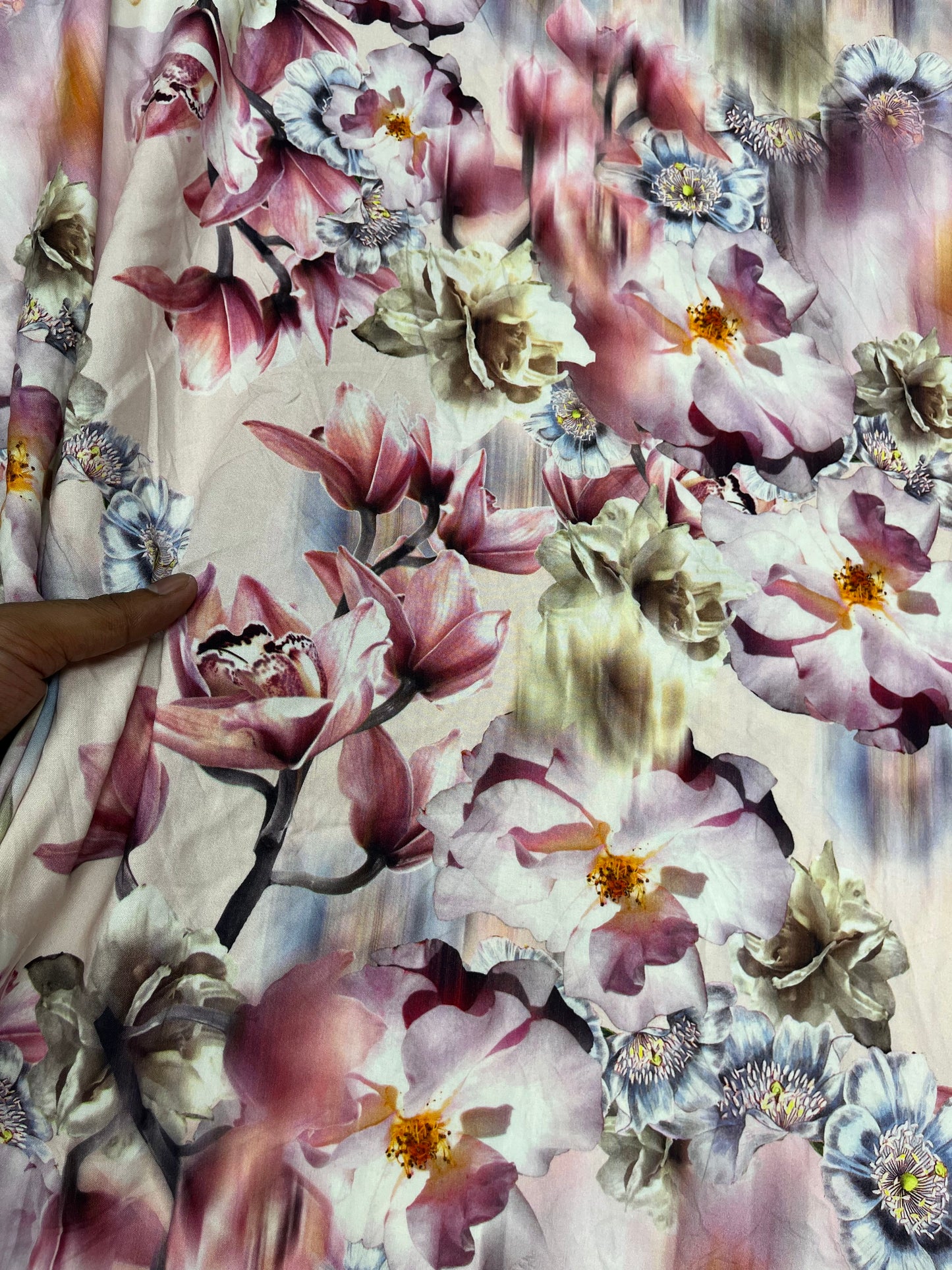 Pastel Digital Floral Rayon Print