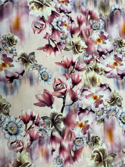 Pastel Digital Floral Rayon Print