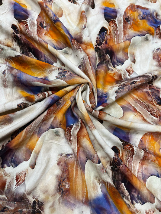 Abstract Marble Digital Print Fabric