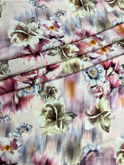Pastel Digital Floral Rayon Print