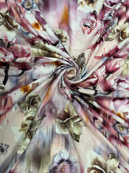 Pastel Digital Floral Rayon Print