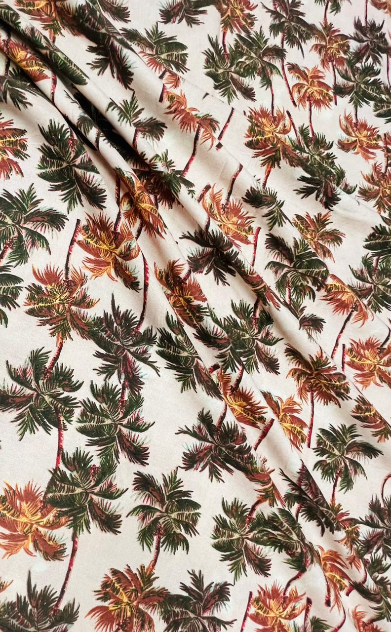 Coconut Printed Modal Rayon