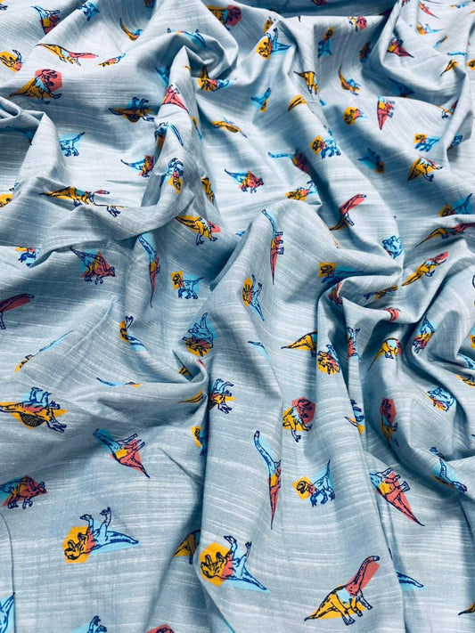 Mini Dino Fabric Baby Prints