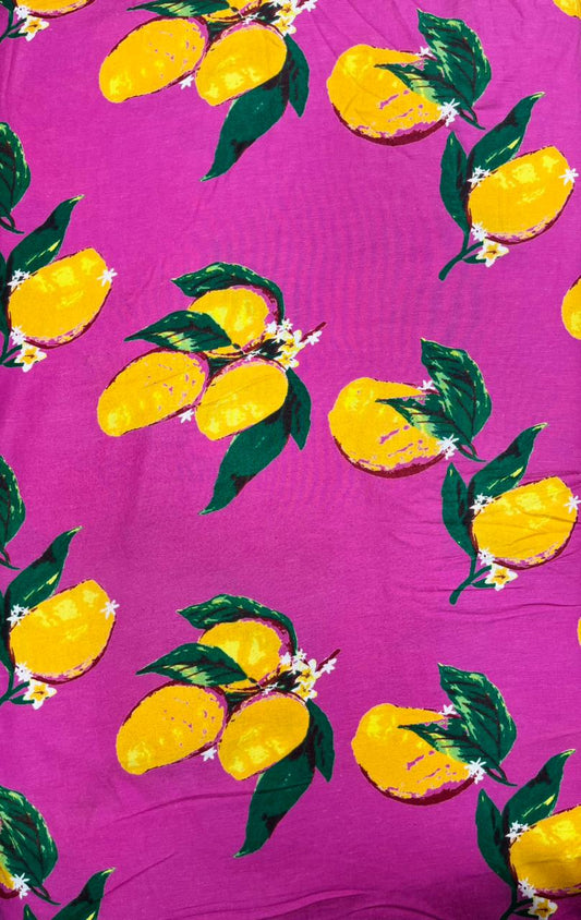 Lemon Pop Cotton Linen Baby Prints