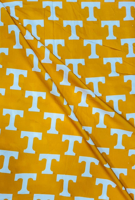 Yellow Alphabet Poplin Baby Print