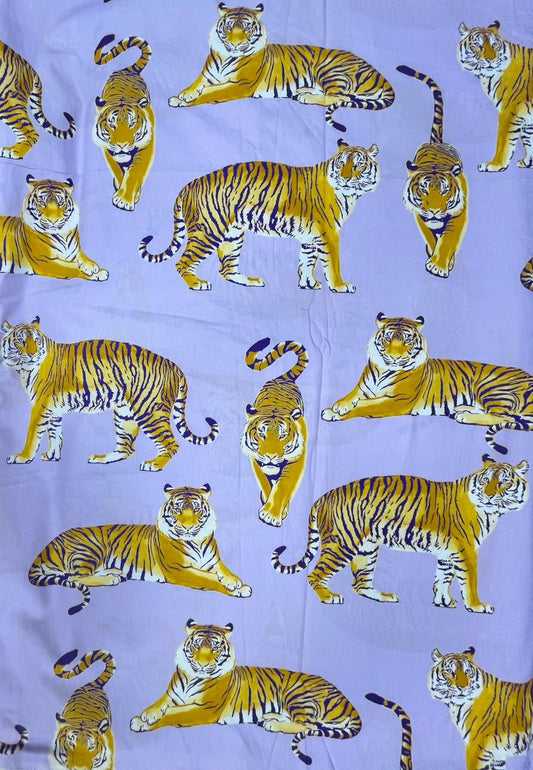 Wild Tiger Poplin Baby Print