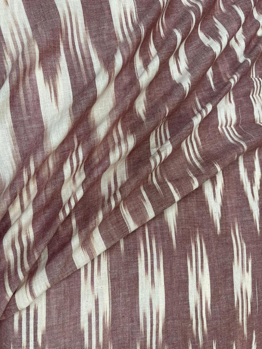 Dusty Rose Ikat Cotton Fabric