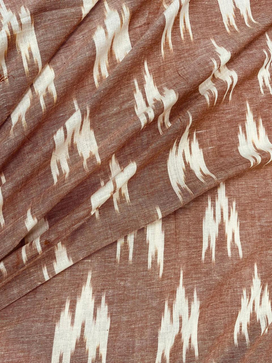 Rust Ikat Cotton Fabric