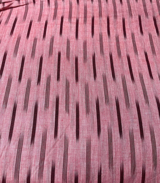Rosewood Ikat Cotton Fabric