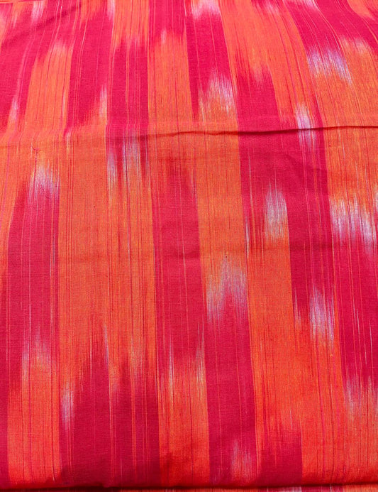 Fiery Dual Tone Ikat Cotton Fabric