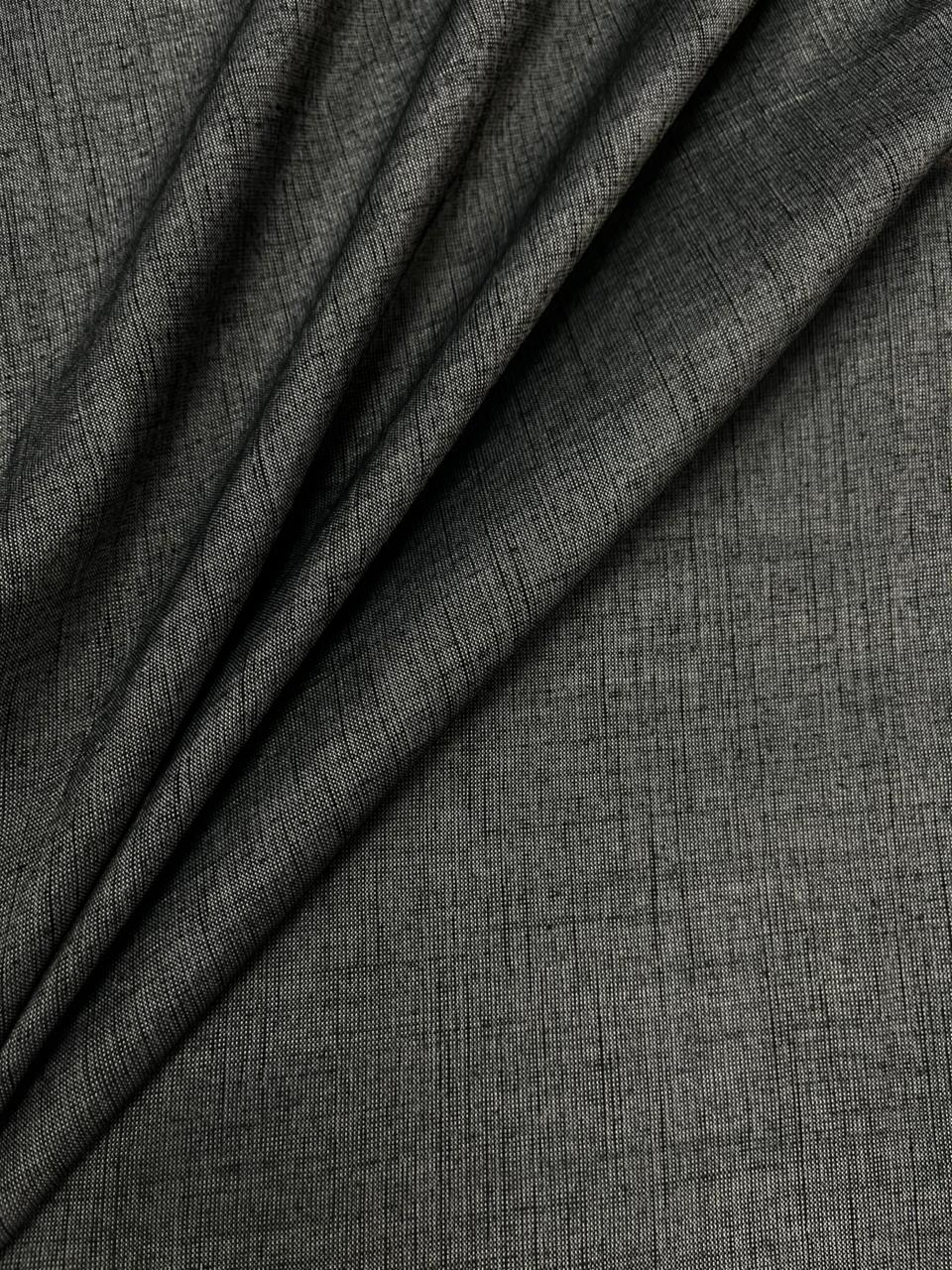 Dark Grey Cotton Denim Fabric