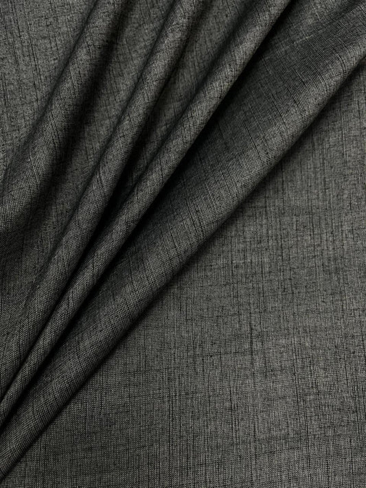 Dark Grey Cotton Denim Fabric
