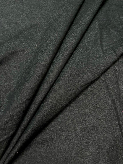 Classic Black Denim Fabric (Plain Solid)