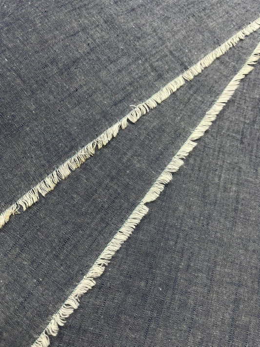 Textured Grey Denim Fabri