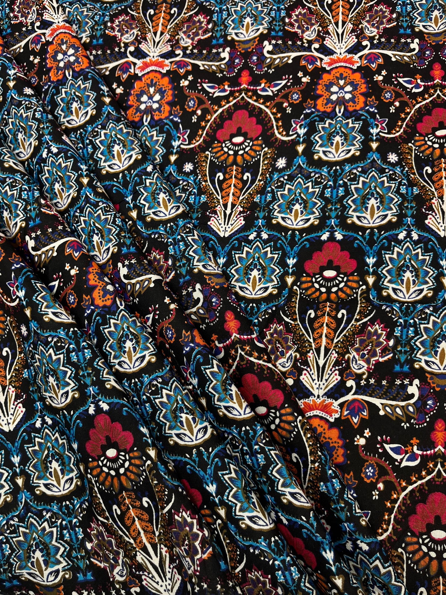 Boho Traditional Print Rayon Fabric