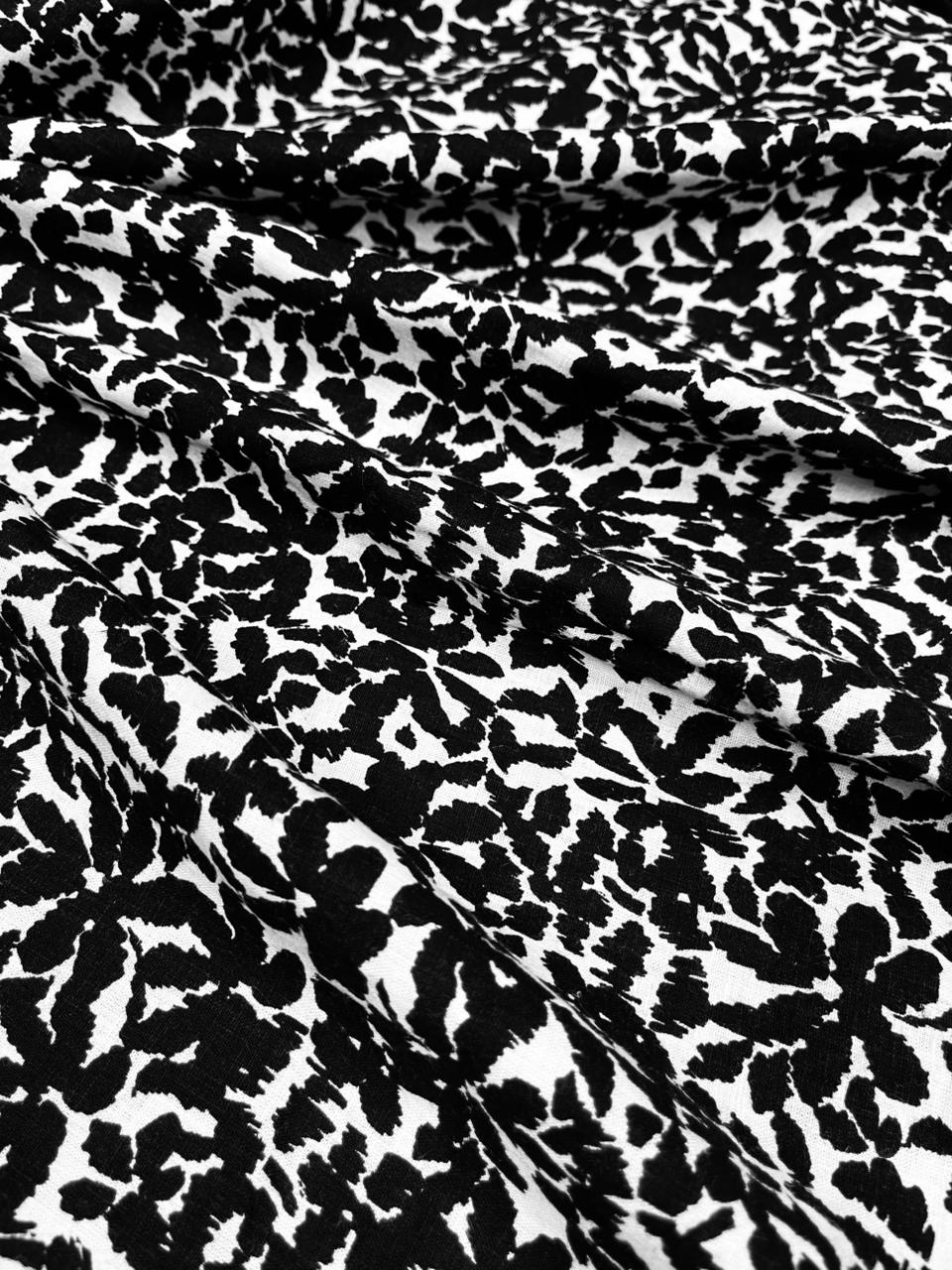 Ice N Snow Leafy Printed Linen