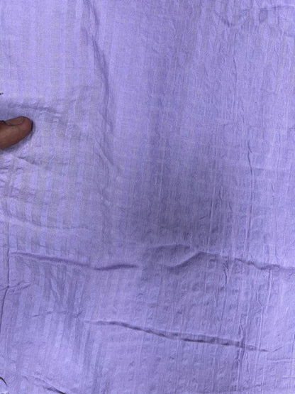 Premium Lilac Floral Cotton Suit Fabric with Self Texture Bottom