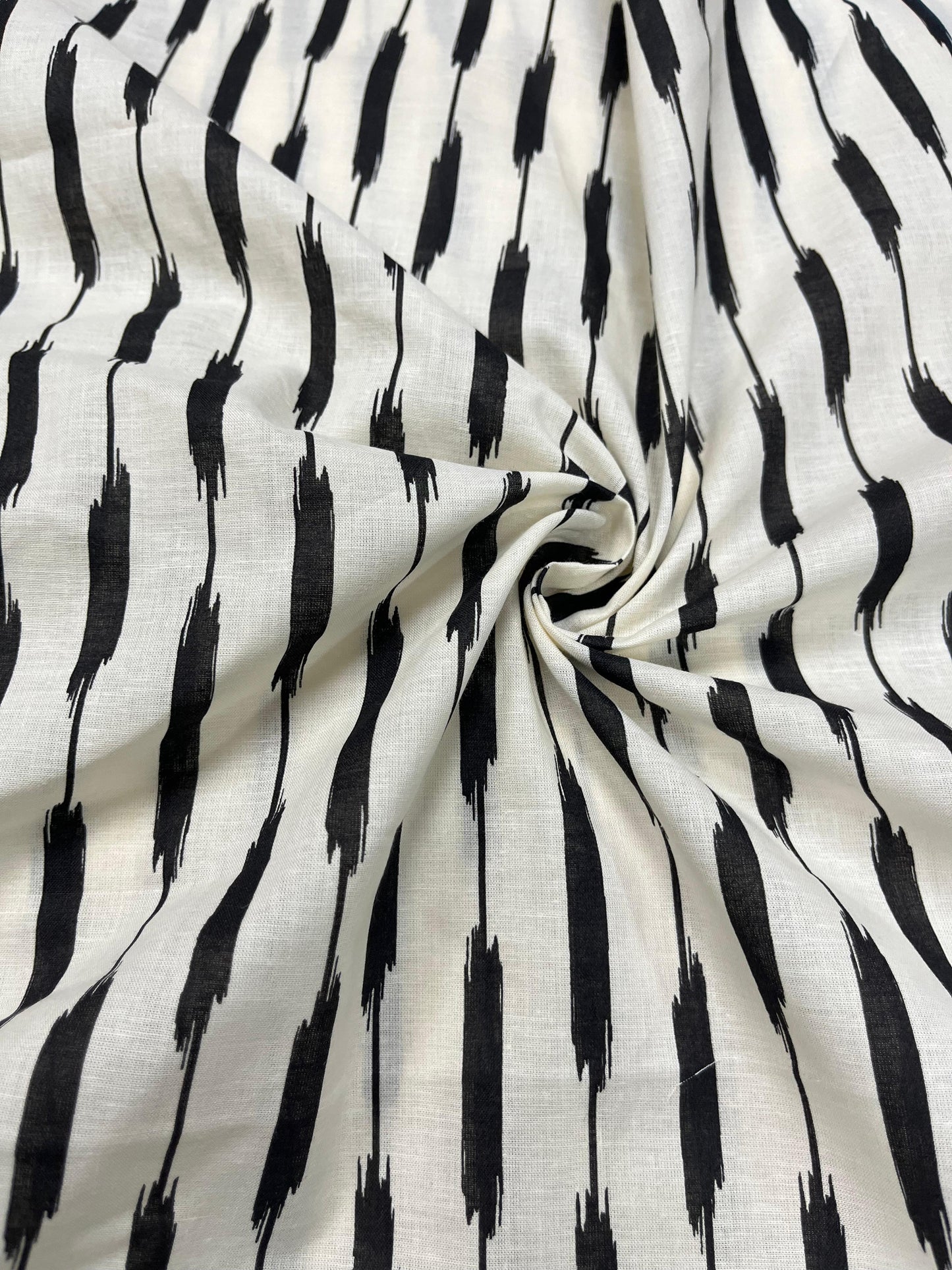 Premium Ikat Cotton Suit Set Fabric with Floral Bottom Print
