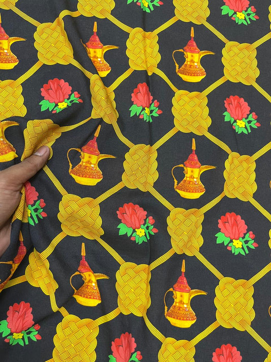 Royal Arabian Muslin Print Fabric