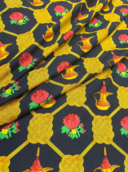 Royal Arabian Muslin Print Fabric