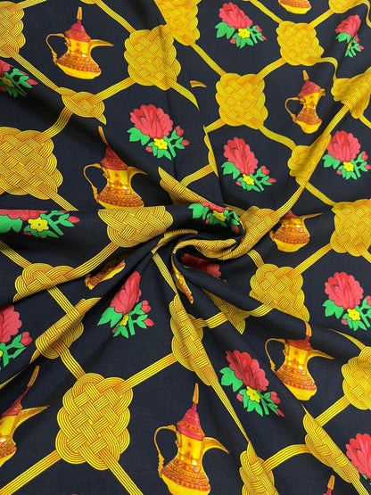Royal Arabian Muslin Print Fabric