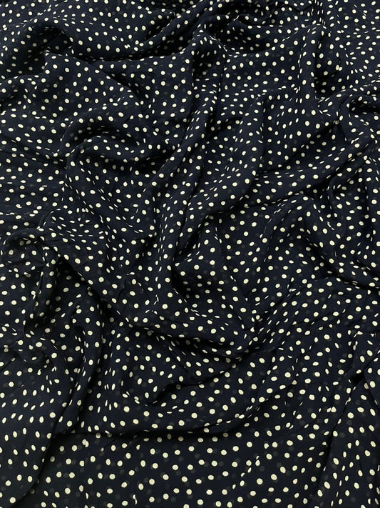 Navy Blue Premium Viscose Georgette Fabric – 44 Inch Width