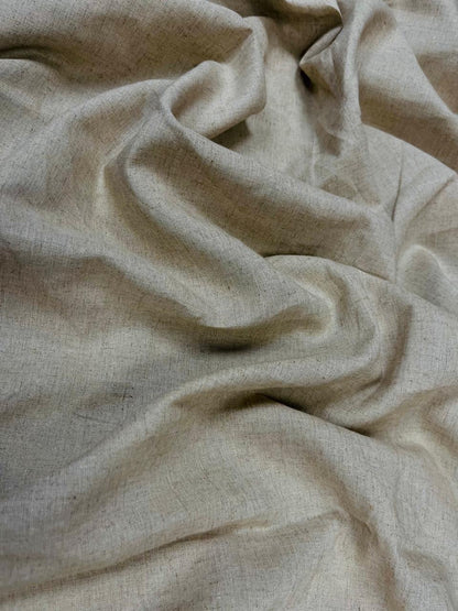 Beige Natural Linen Fabric 60" Width