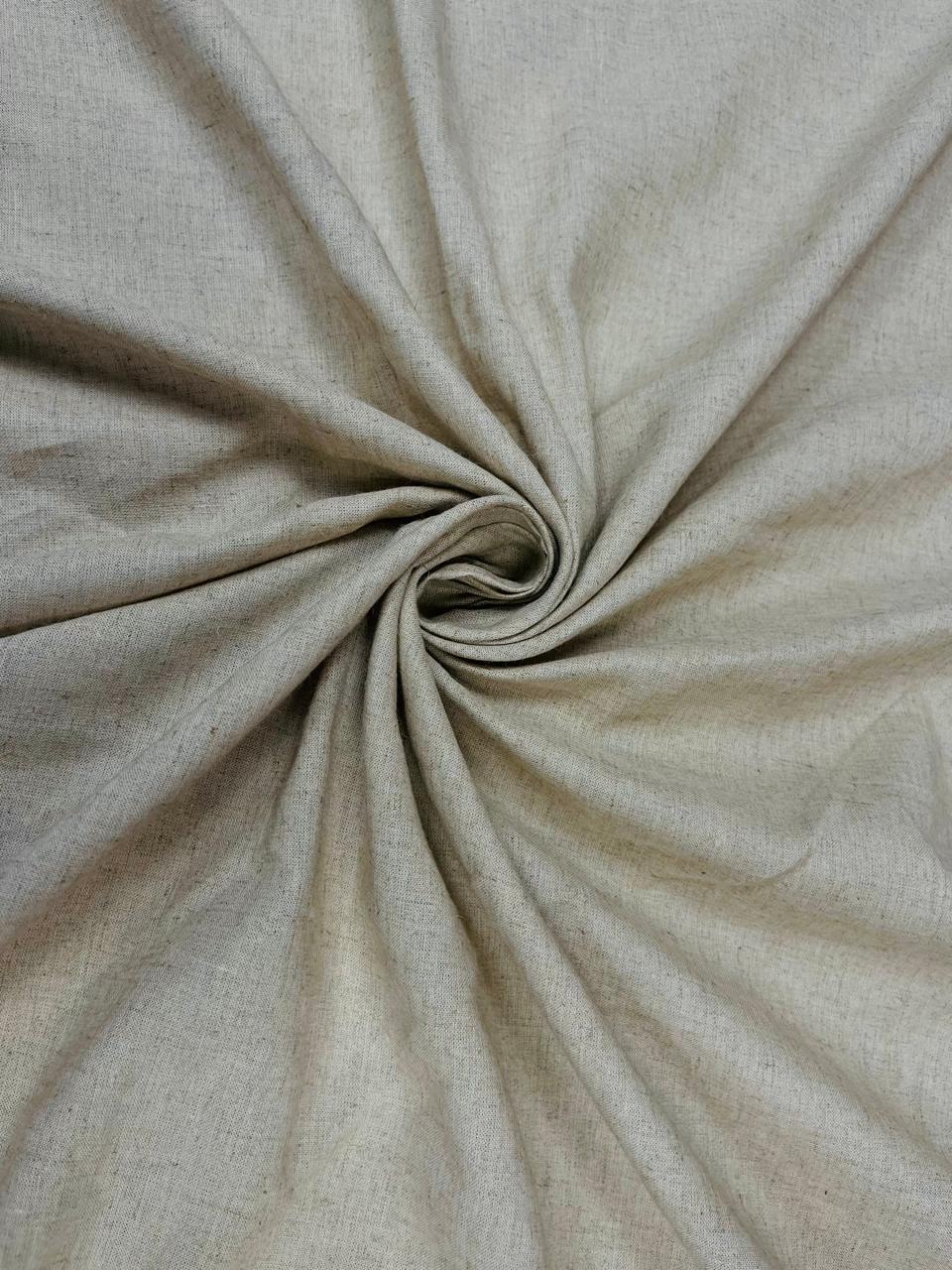 Beige Natural Linen Fabric 60" Width