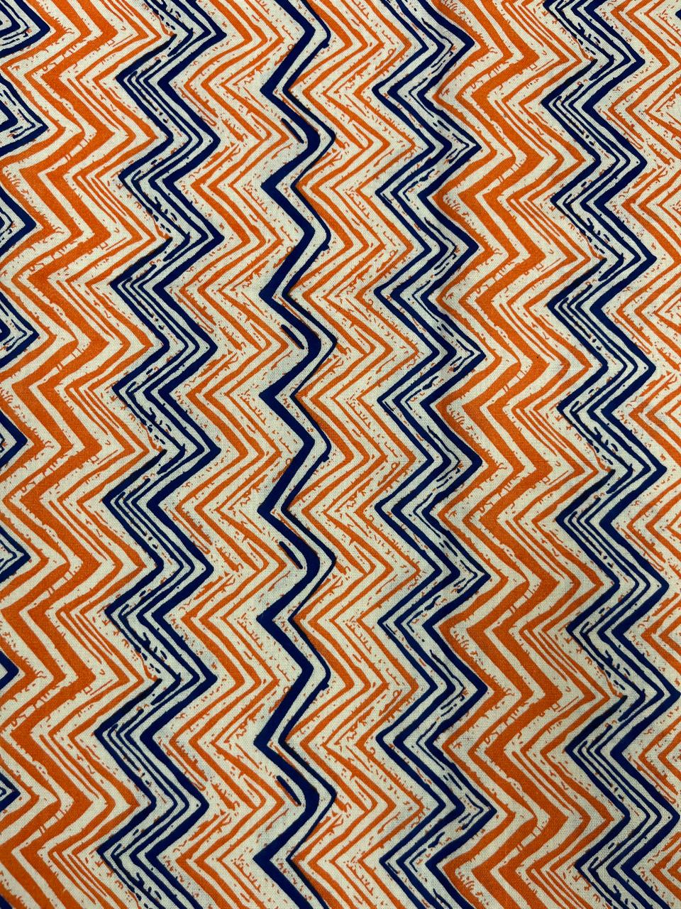 Sunset Zigzag Cotton Fabric