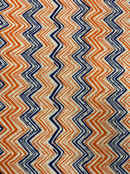 Sunset Zigzag Cotton Fabric
