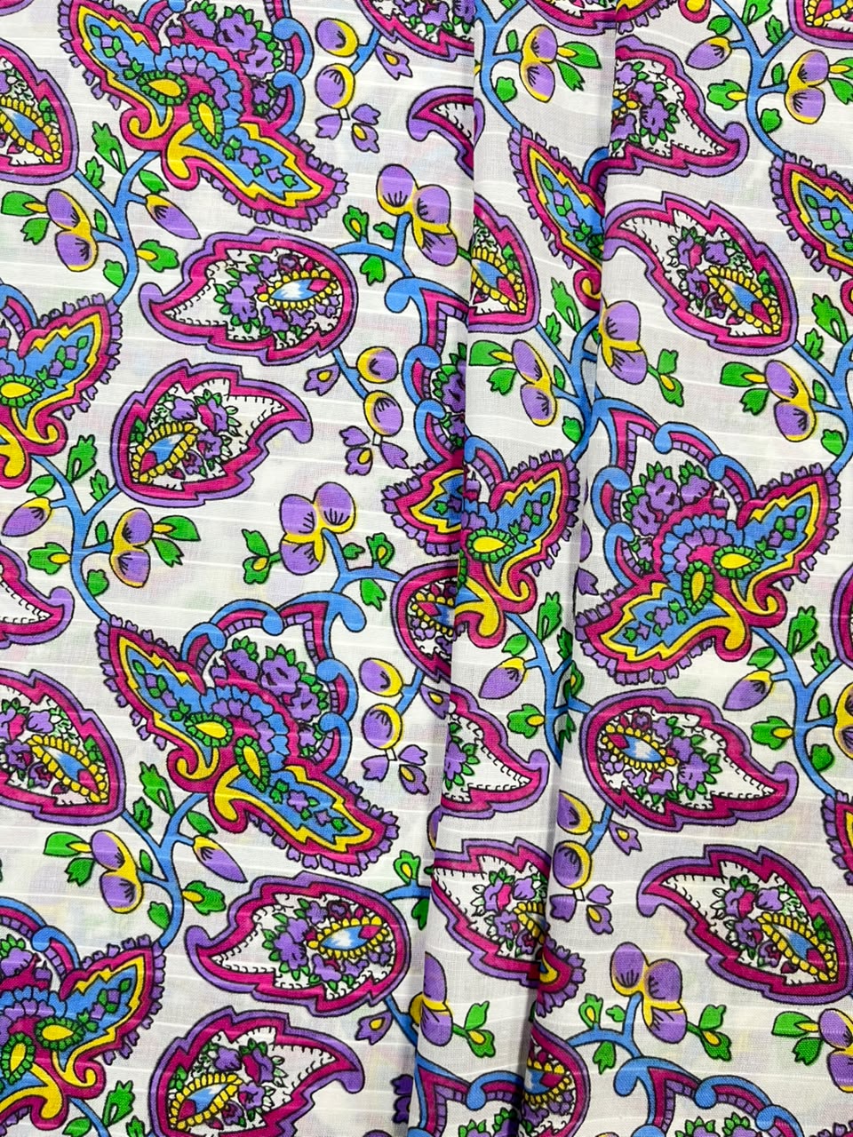 Multicolor Paisley Cotton Fabric