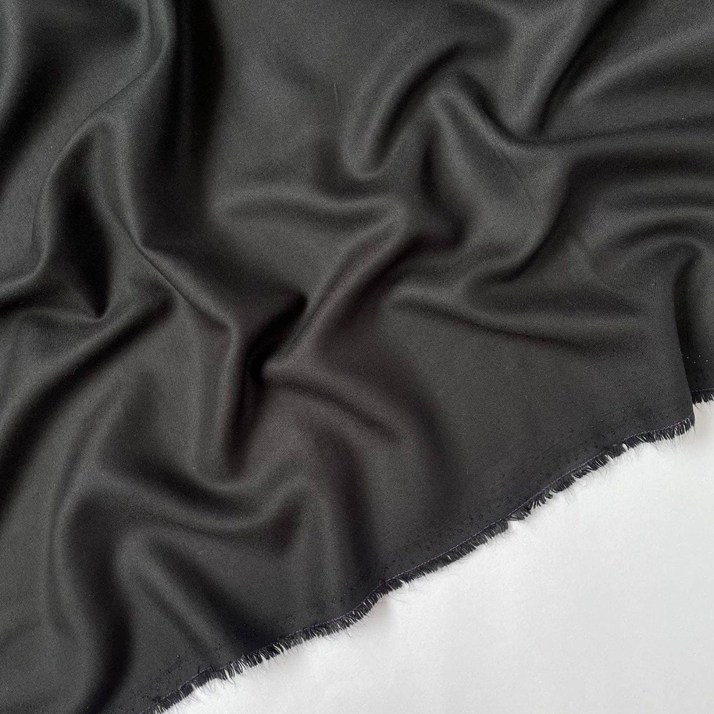 Luxury Black Rayon Fabric 44 Inch Width | Premium Rayon Fabric for Kurti & Suit