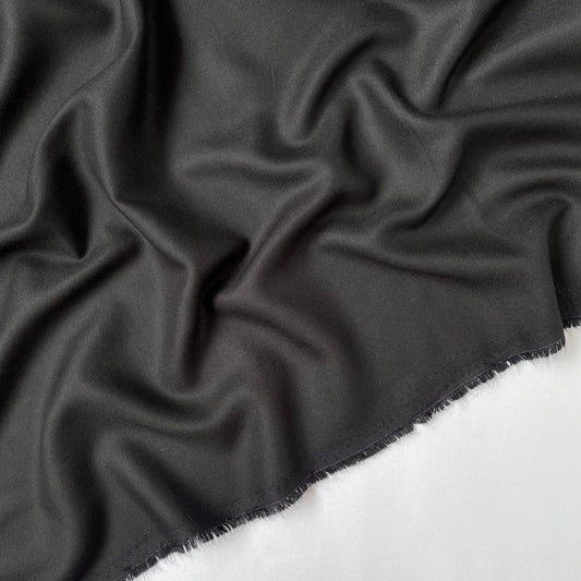 Luxury Black Rayon Fabric 44 Inch Width | Premium Rayon Fabric for Kurti & Suit