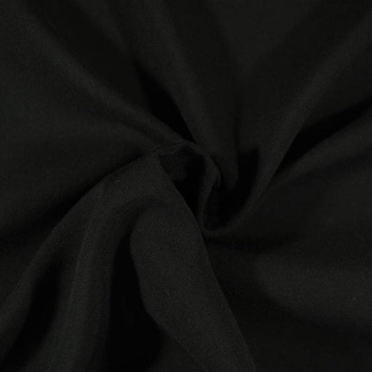 Luxury Black Rayon Fabric 44 Inch Width | Premium Rayon Fabric for Kurti & Suit