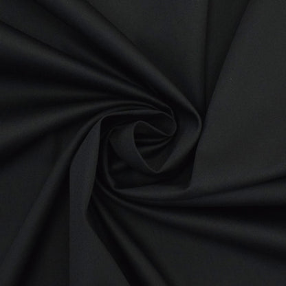 Premium Black Cotton Satin Lycra Fabric – 60 Inch Width