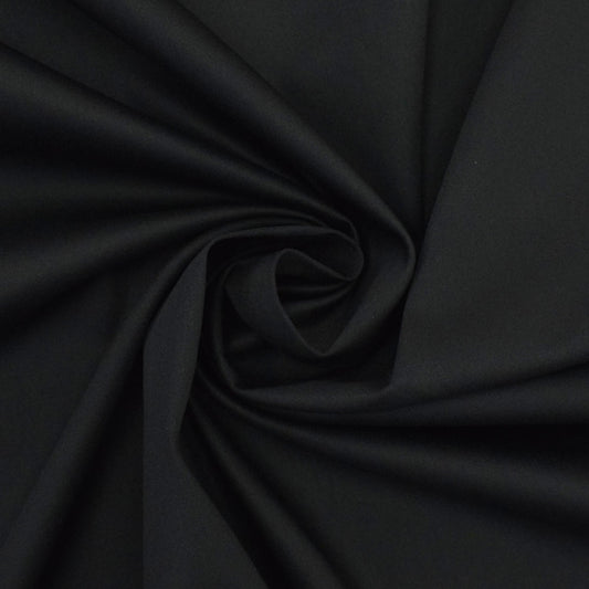 Premium Black Cotton Satin Lycra Fabric – 60 Inch Width