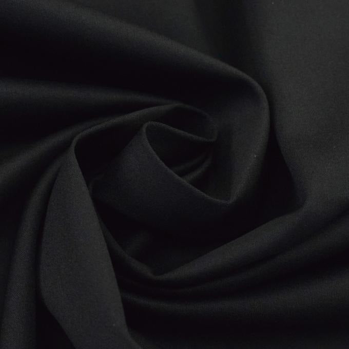 Premium Black Cotton Satin Lycra Fabric – 60 Inch Width