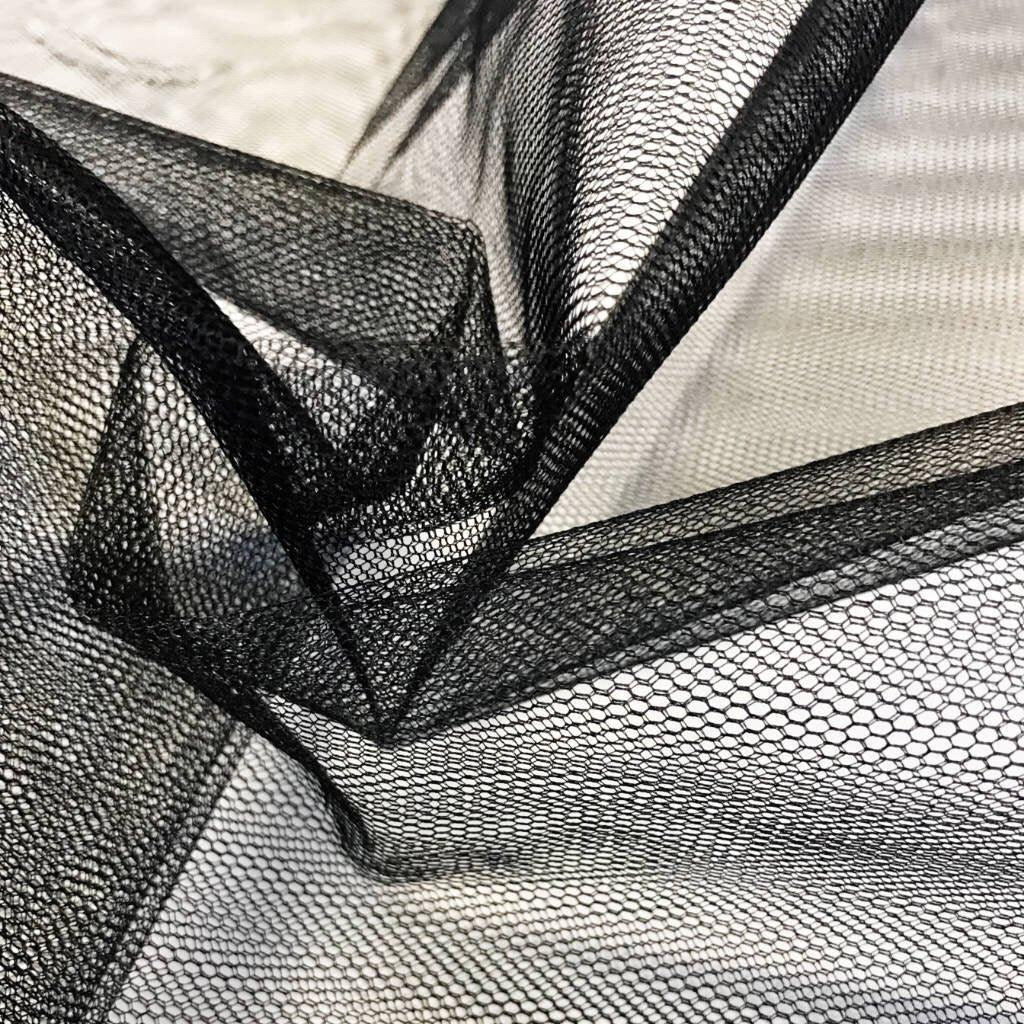 Premium Black Butterfly Net Fabric 60 Inch Width