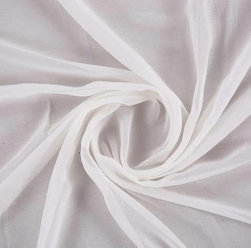 Premium Dyeable Chinon Chiffon Fabric 44 Inch Width | Soft Flowing Dress Material